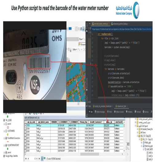 Use Python Script to read the barcode of the water meter number
